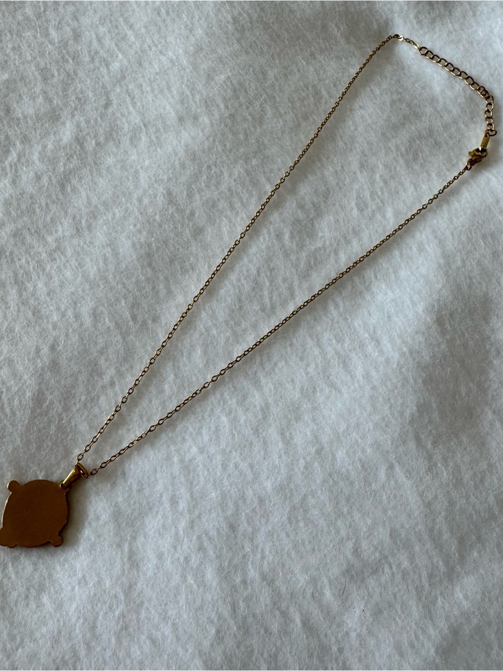 NWT Louise Carter Rome Pendant Necklace Waterproof 18K Gold PVD - Picture 6 of 8